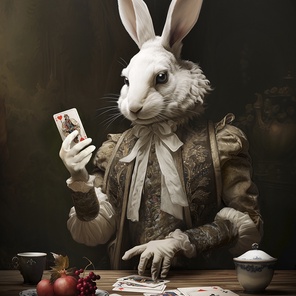 Картина на стекле Roi des Cartes