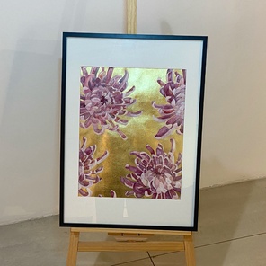  Картина "Хризантемы"