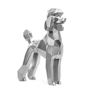 Полигональная скульптура «Пудель»