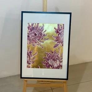  Картина "Хризантемы"